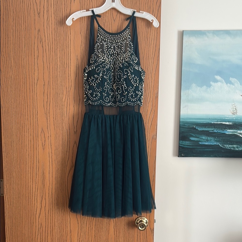 Elegant Green homecoming Dress